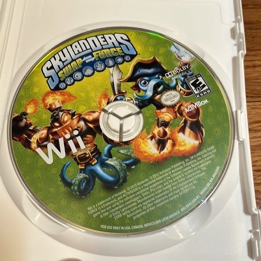 Skylander Swap Force Wii video game for Wii: Game and case